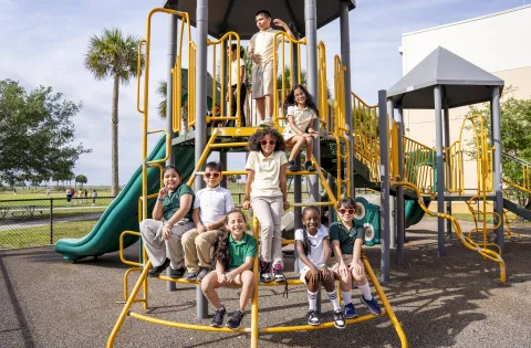 Kids in playground